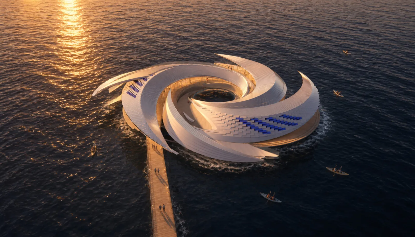 ‘Ocean Vortex’ Floating Building Design Made From Recycled Plastic Unveiled
